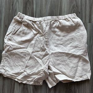 J. Jill Women’s Light Tan Flat Front Shorts